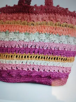 Bolso Baly Capazo Color Rosa y Morado