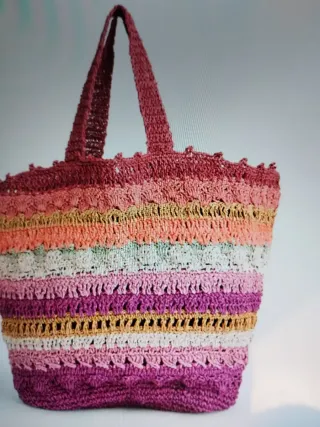 Bolso Baly Capazo Color Rosa y Morado