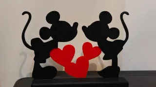 Mickey y Minnie Corazón San Valentín