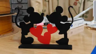Mickey y Minnie Corazón San Valentín