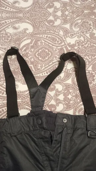 Pantalón de esquí para niños negro para 8 a 10