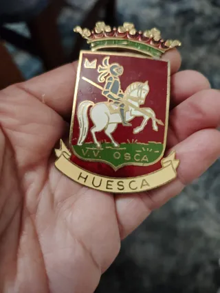Chapa Vespa Huesca Caballero Montado