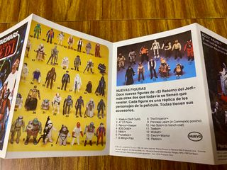 Folleto Star Wars El Retorno del Jedi. Años 80