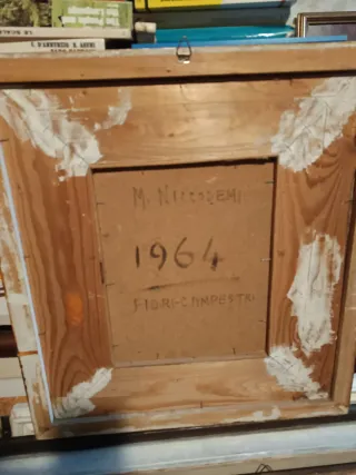 Dipinto fiori con paspartu