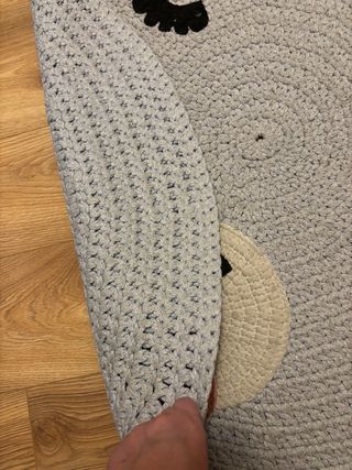 Alfombra Oso Trapillo azul