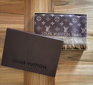 Sciarpa Louis Vuitton Monogram Marrone