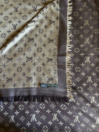 Sciarpa Louis Vuitton Monogram Marrone