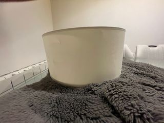 Lámpara de tela beige