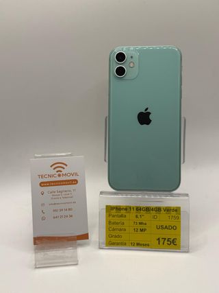 iPhone 11 64GB Verde Usato