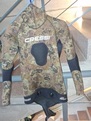 Traje pesca submarina Cressi 5mm camuflaje .TS2