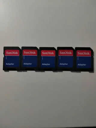 Adaptadores microSD a SD SanDisk (5 unidades)