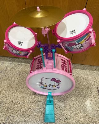 Batería Infantil Hello Kitty Rosa