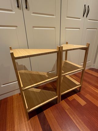 Mueble de baño bambú Ikea pack de dos