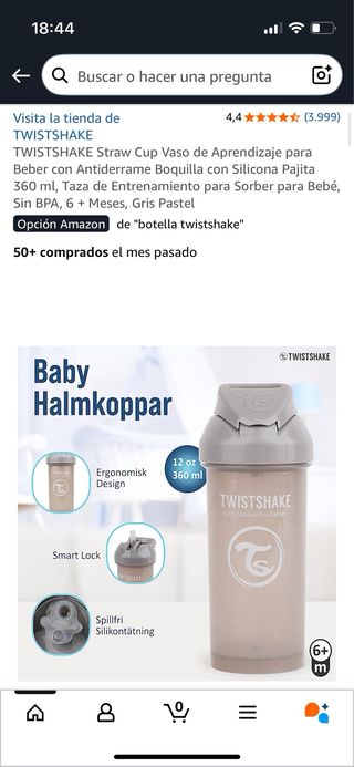 Pack 2 Vasos Aprendizaje Twistshake Antiderrame