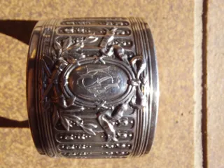 Bracciale ex porta tovagliolo argento del 1800