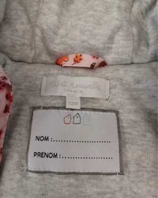 Buzo bebé Cadet Rouselle Talla 12m