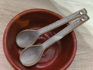 Set 2 Cucharones Cerámica Artesanal