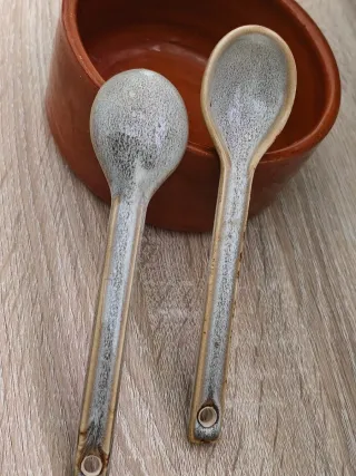 Set 2 Cucharones Cerámica Artesanal