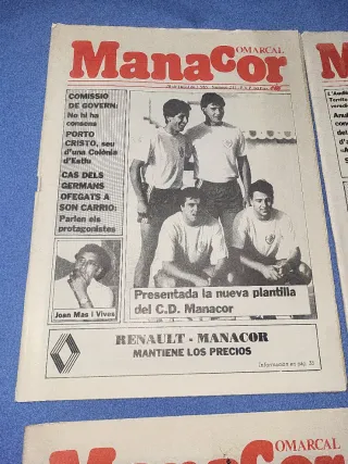 Lote 6 revistas comalcal manacor 1985