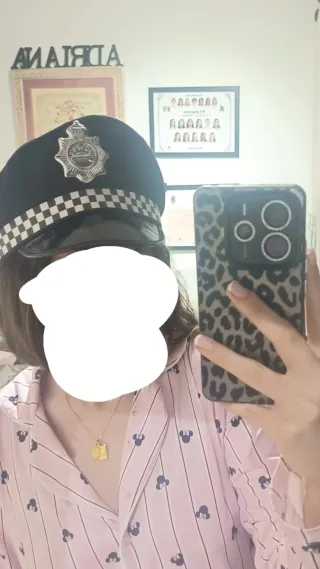Gorra de policía para disfraz