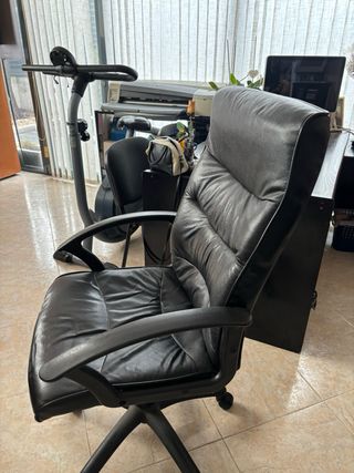 Conjunto Muebles Oficina Madera Negra