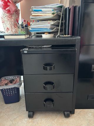 Conjunto Muebles Oficina Madera Negra