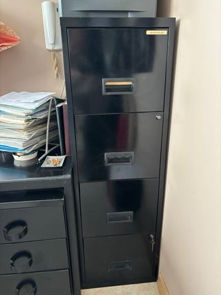 Conjunto Muebles Oficina Madera Negra