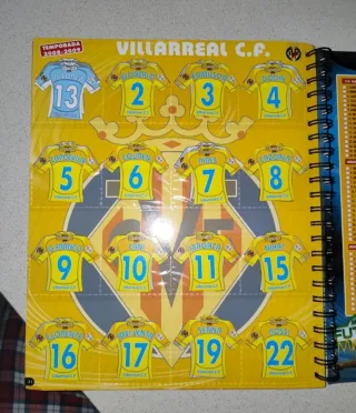 EQUIPO COMPLETO MEGA FÚTBOL MAGNETS VILLARREAL