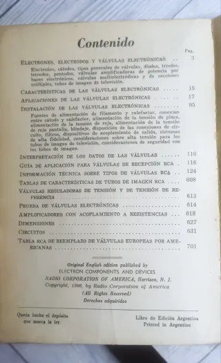 Manual Válvulas Recepción RCA RC-25