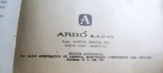 Manual Válvulas Recepción RCA RC-25