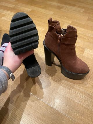 Botines marrones de plataforma