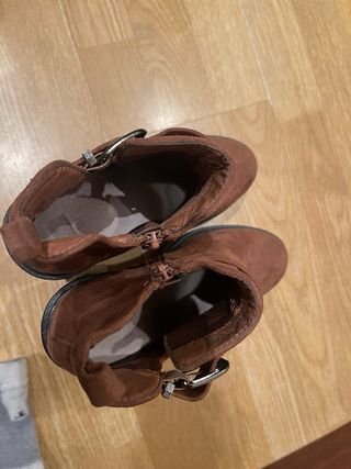 Botines marrones de plataforma