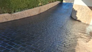 Hormigón impreso para exteriores