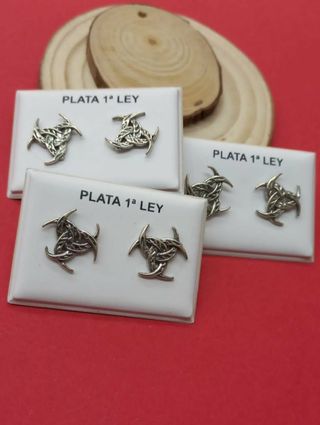 PENDIENTES PLATA DE LEY