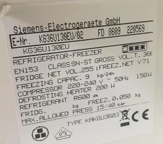 Frigorífico Siemens Blanco