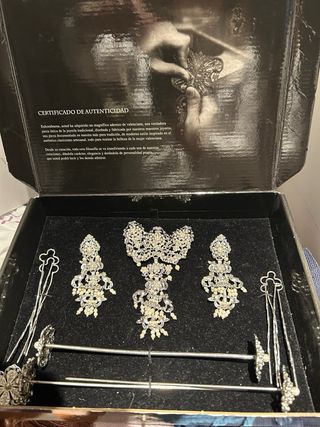 Aderezo Fallera Adulta Plata Completo