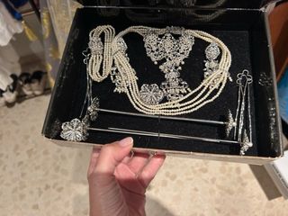 Aderezo Fallera Adulta Plata Completo