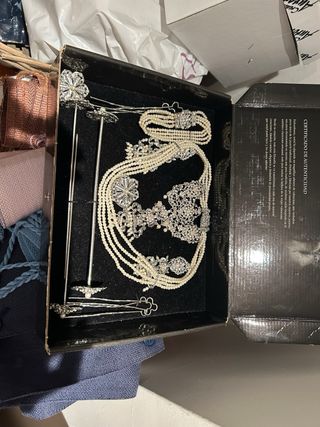 Aderezo Fallera Adulta Plata Completo