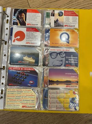 Collezione tessere telefoniche Telecom