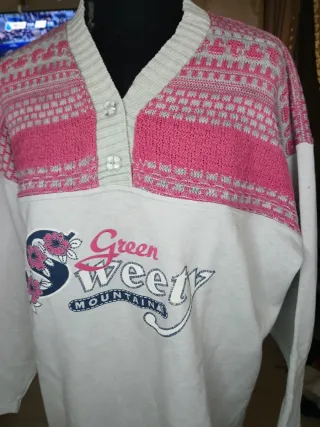 Felpa vintage donna Green Sweet Mountains