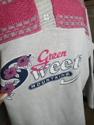 Felpa vintage donna Green Sweet Mountains