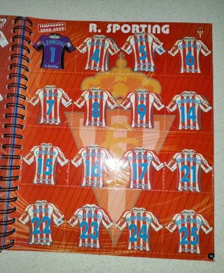 EQUIPO COMPLETO MEGA FÚTBOL MAGNETS SPORTING GIJÓN