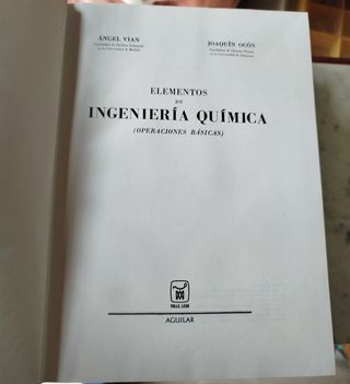 libros técnicos clásicos de Ingeniería, Química, F
