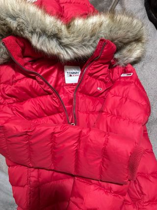 Cazadora Tommy Jeans Roja Talla S Mujer