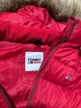 Cazadora Tommy Jeans Roja Talla S Mujer