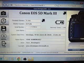 Canon 5D Mark III + GRIP (67.100 disparos)