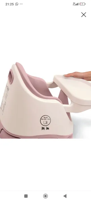 Trona de bebé con bandeja de actividades