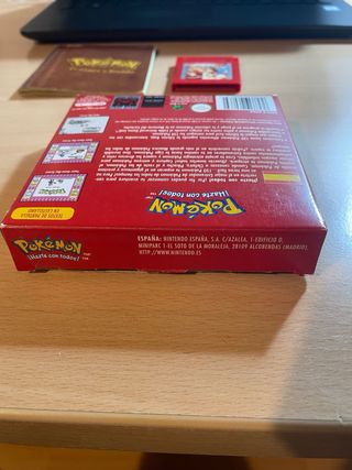 Pokemon Rojo Game Boy Caja Original
