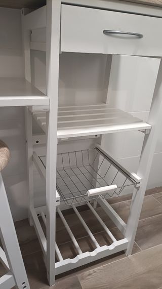 Mesa alta cocina con 2 taburetes