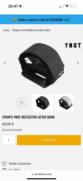 YNOT Reflective After Dark Straps - Nuevos